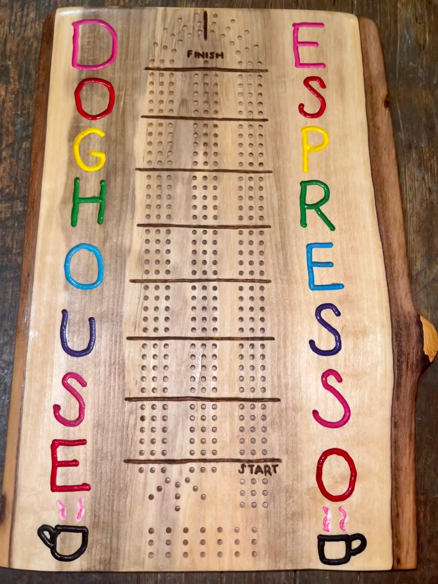 Cribbage board